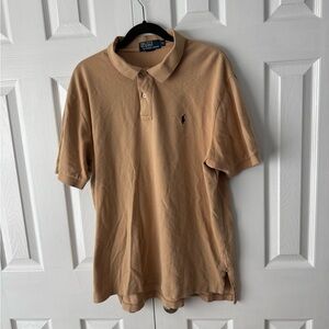 Polo Ralph Lauren Men’s Polo Shirt | Tan Camel Brown | XL | Green Pony